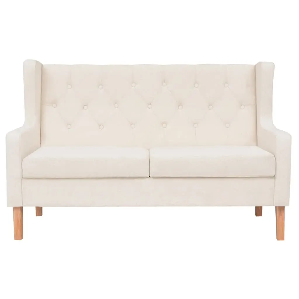 2-Piece White Sofa Set