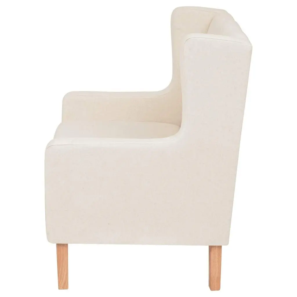 2-Piece White Sofa Set