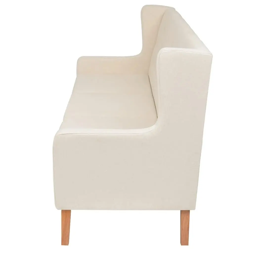 Fabric Sofa Set Living Room White 2-Seater 3-Seater