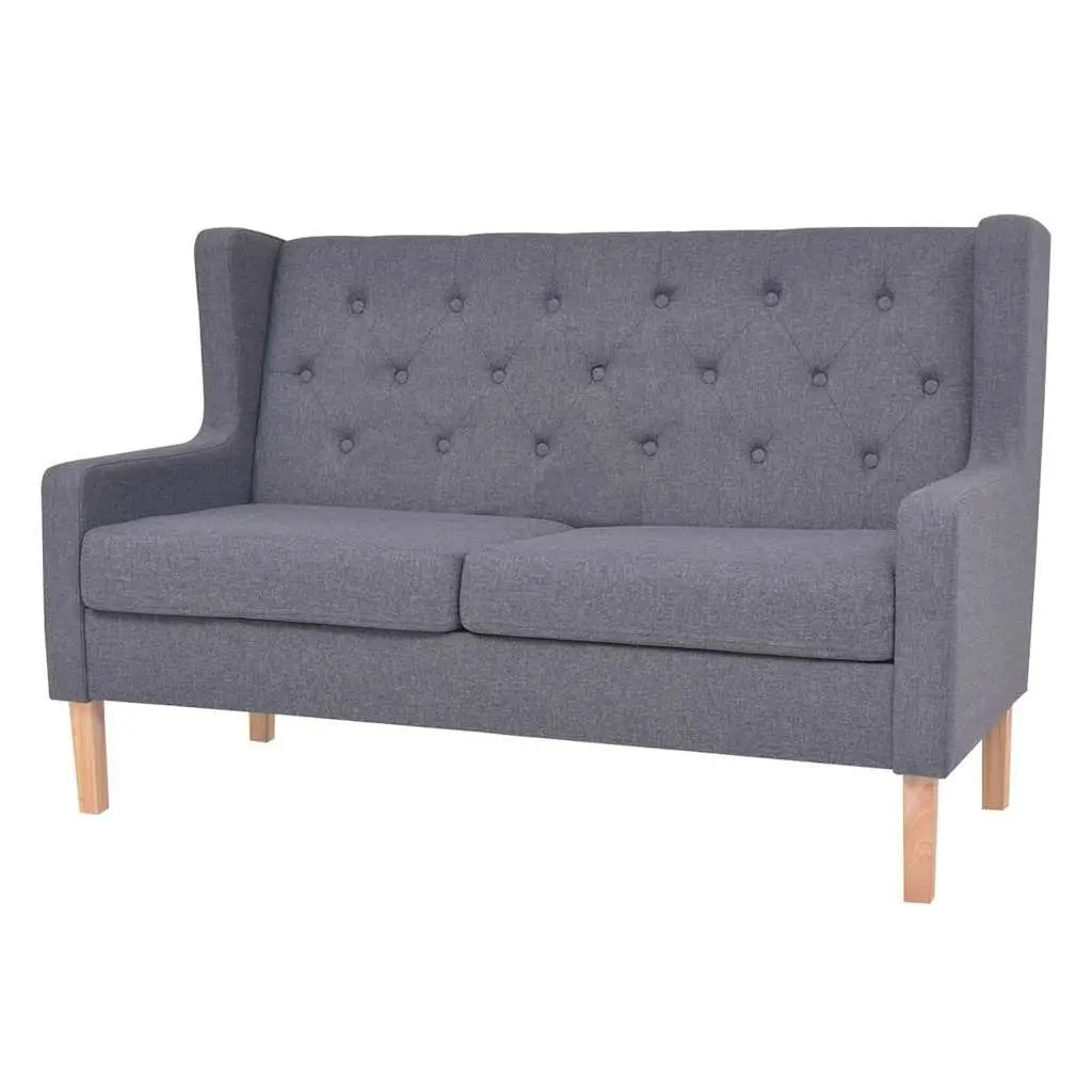 2 Piece Sofa Set for Lounge Grey 2-Seater 3-Seater