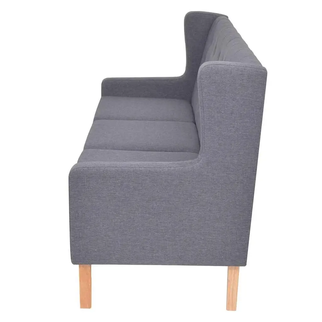 2 Piece Sofa Set for Lounge Grey 2-Seater 3-Seater