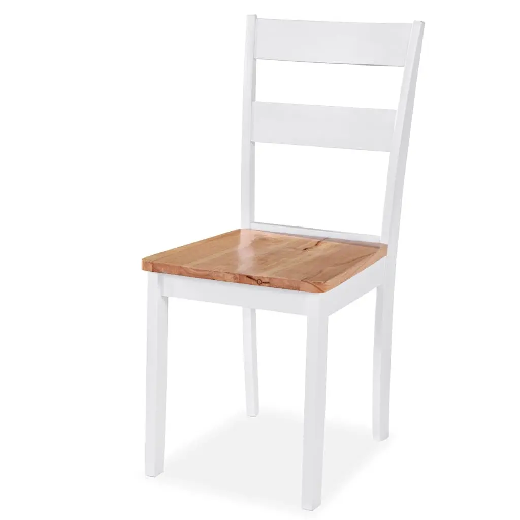 3-Piece White Drop-Leaf Table and Chair Dining Set