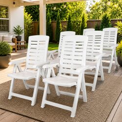 Specifications for Set of 6 Outdoor Reclining Chairs