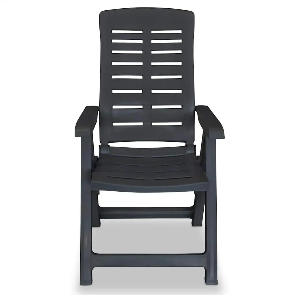 Set of 6 Anthracite Outdoor Chairs