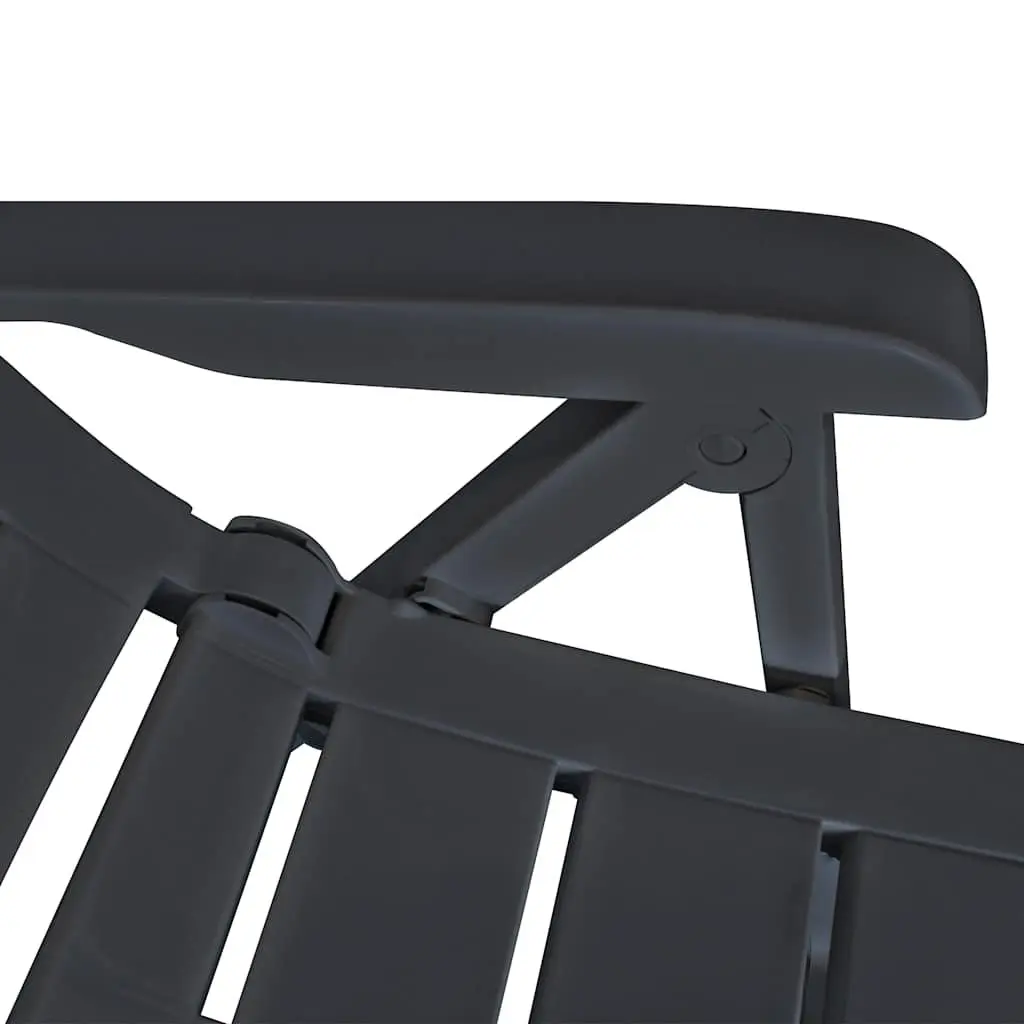 Set of 6 Anthracite Outdoor Chairs