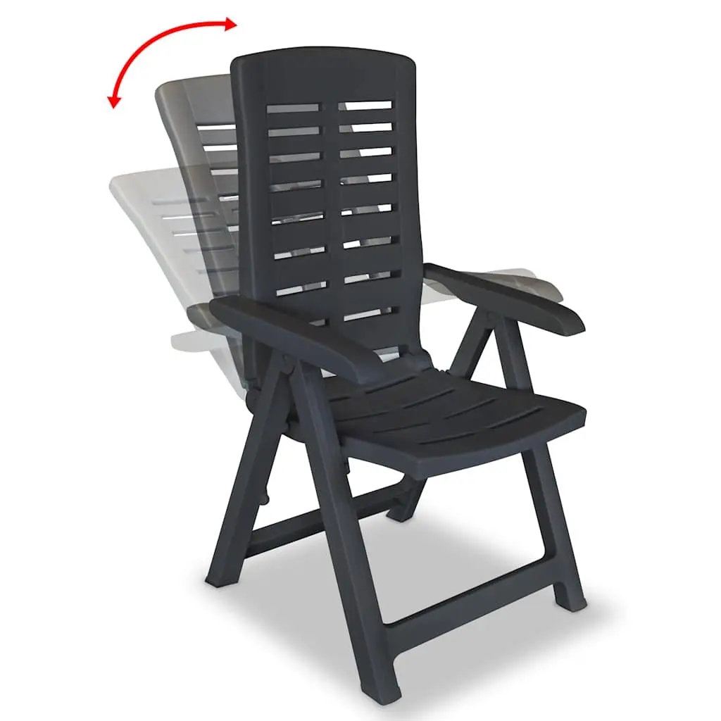Set of 6 Anthracite Outdoor Chairs