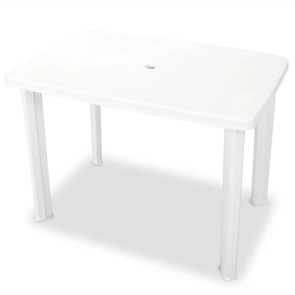 3 Piece Outdoor Bistro Set Garden Patio Dining Table Folding Chairs Size White