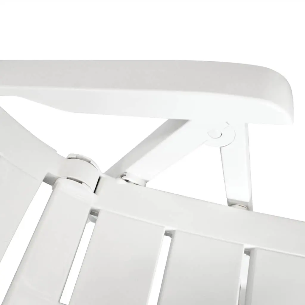 3 Piece Outdoor Bistro Set Garden Patio Dining Table Folding Chairs Size White