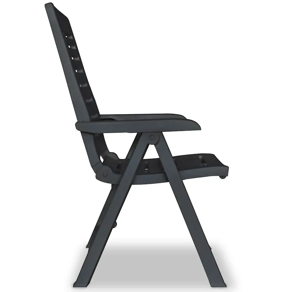 Outdoor Dining Set 5 Piece Plastic Table Chairs Folding Garden Patio Furniture