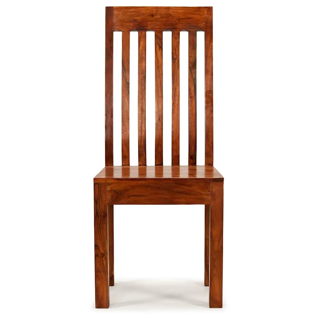 Dining Chairs Set 6 Piece Modern Kitchen Furniture Solid Wood Brown