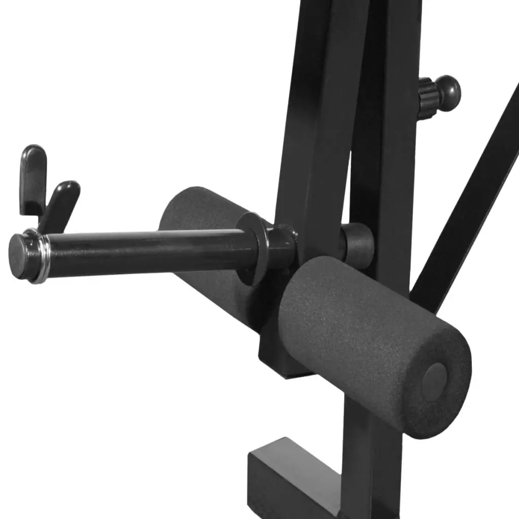 Weight Bench with Weight Rack Barbell Dumbbell Set 60.5kg Home Gym Equipment