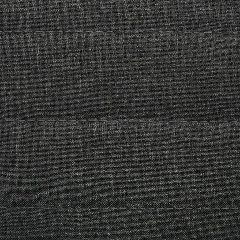 Dining Chairs Set 6 Grey Fabric Kitchen Room Padded Backrest