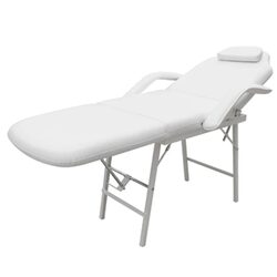 Specifications of White Adjustable Facial Bed for Therapy