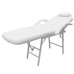 Specifications of White Adjustable Facial Bed for Therapy