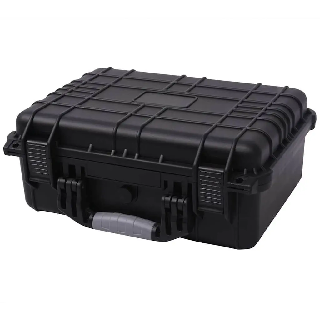 Protective Equipment Case Black Camera Bag Hard Case Travel Storage Organizer 40.6 x 33 x 17.4 cm