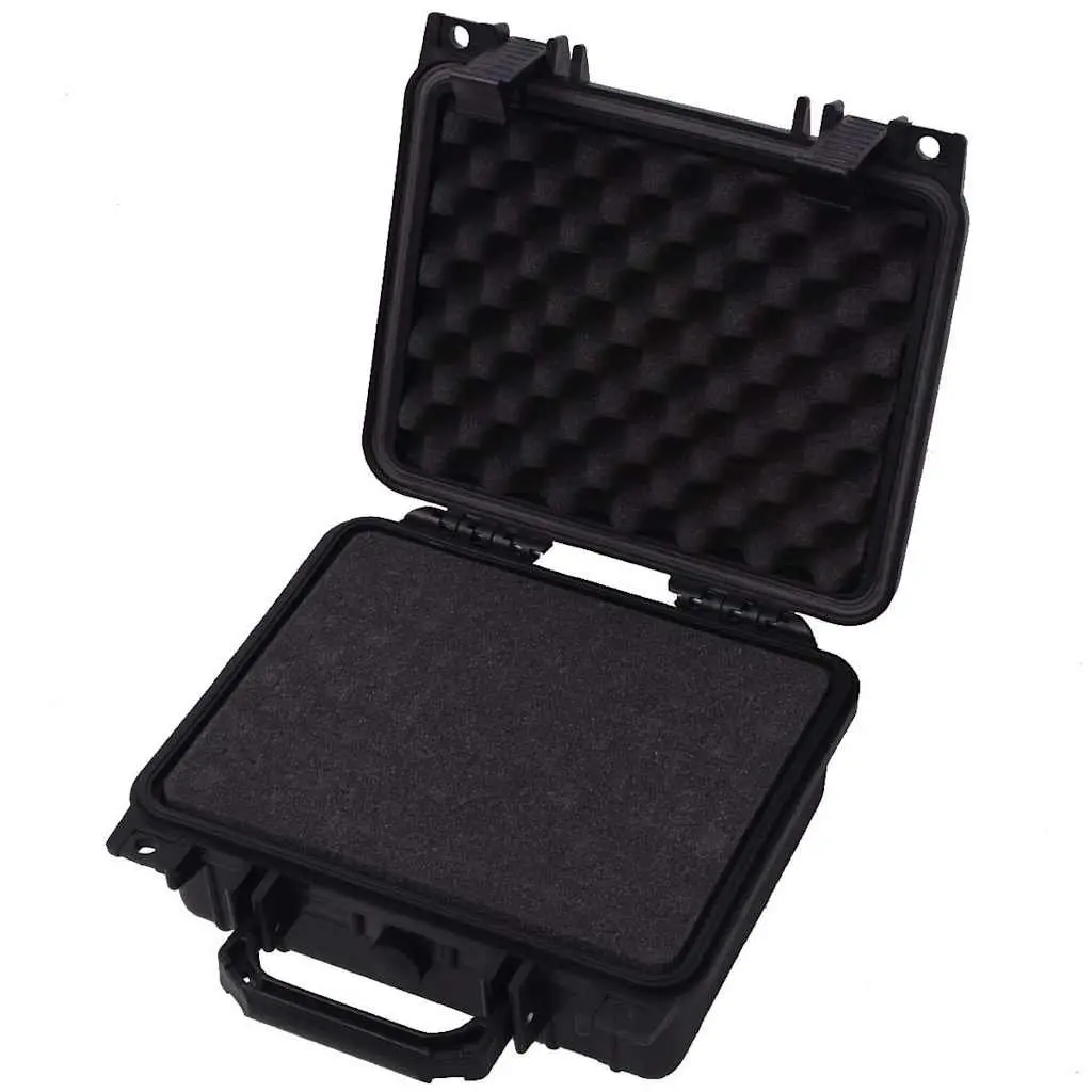 Camera Bag Travel Storage Hard Shell Black 27 x 24.6 x 12.4 cm