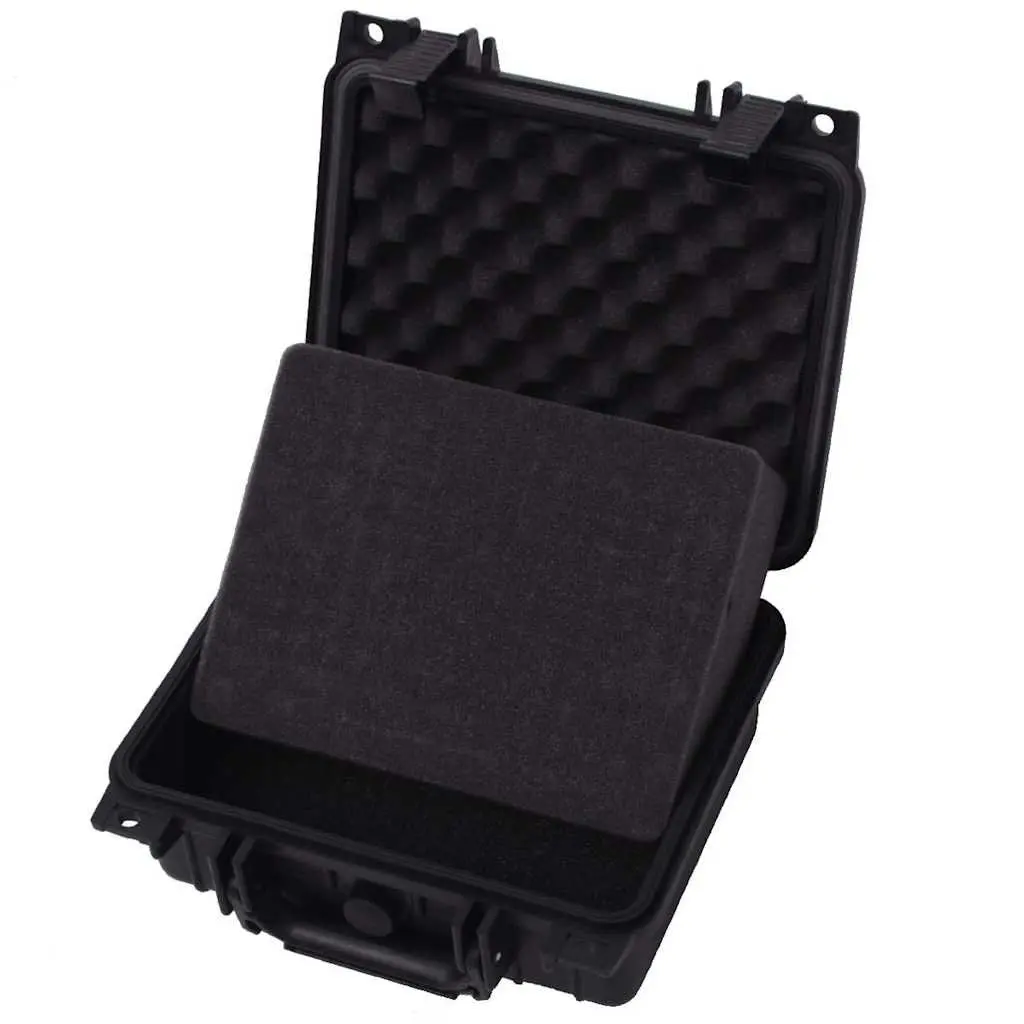 Camera Bag Travel Storage Hard Shell Black 27 x 24.6 x 12.4 cm