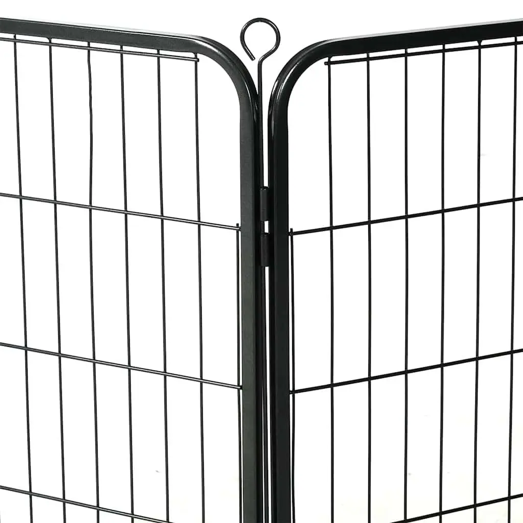 Dog Playpen Indoor Outdoor 16 Panels Steel Exercise Enclosure
