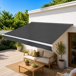 300cm Manual Folding Awning with Aluminium Frame