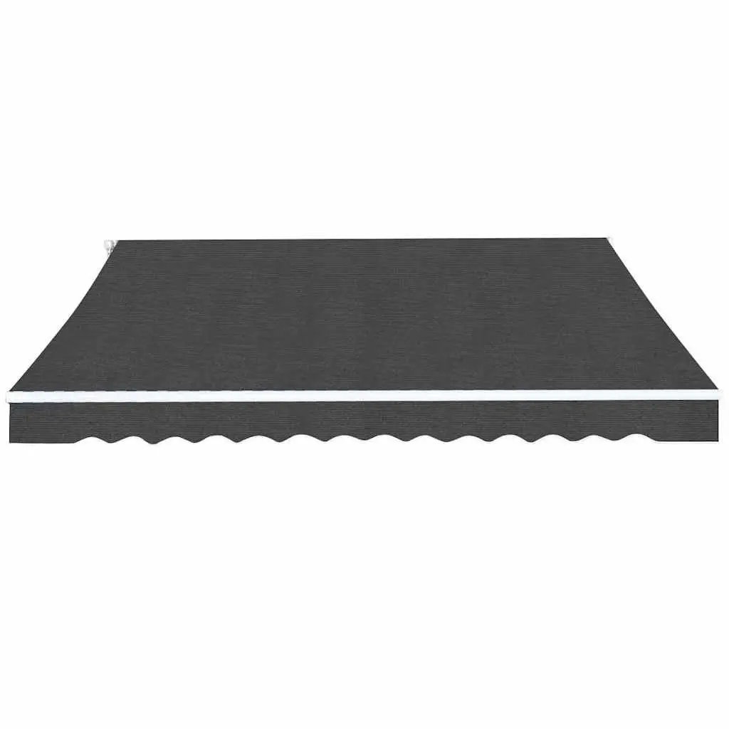 Folding Manual Awning 500cm Outdoor Patio Garden Window Door Shade Anthracite