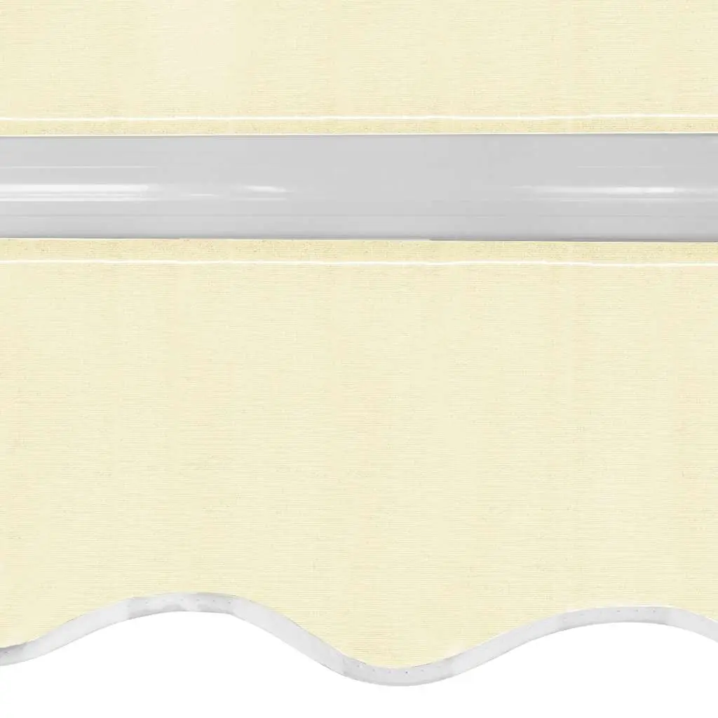 Folding Awning 400cm Patio Outdoor Shade Manual Crank Operated Cream