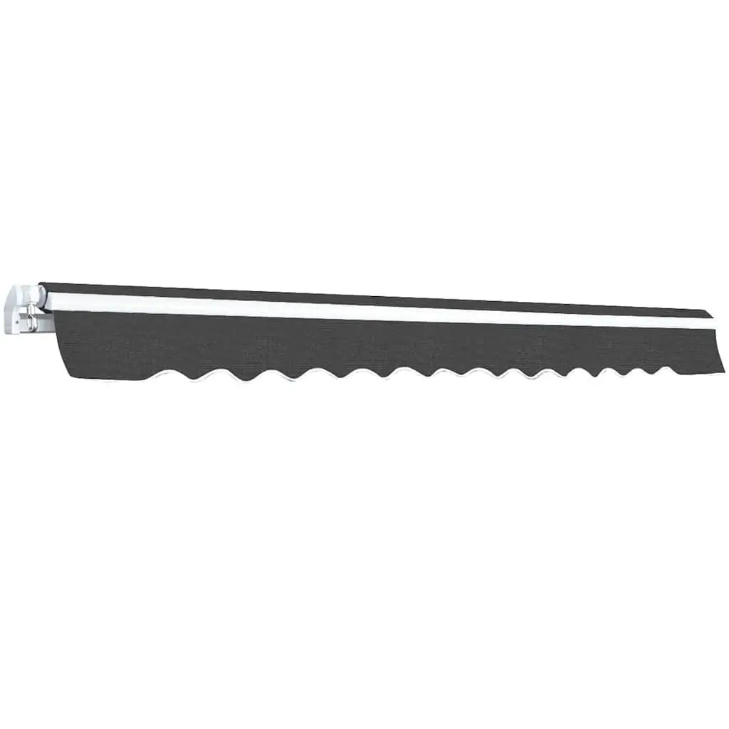 Folding Awning Outdoor Patio Garden 400cm Anthracite Shade