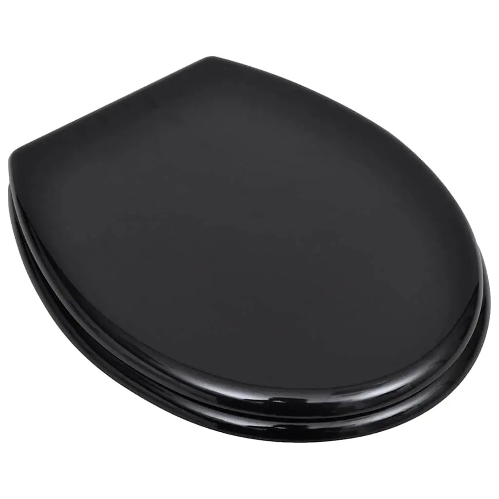Toilet Seats with Lids for Bathroom 2 Piece Black