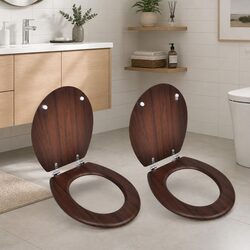 Universal Toilet Seats with Lids - 2 Pack Specifications