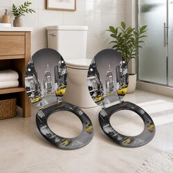 Specifications of 2 Pack Multicolour Toilet Seat with Adjustable Hinges
