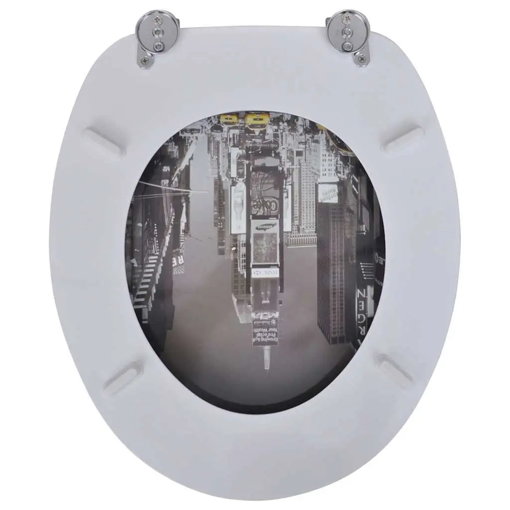 2 Pack Multicolour Toilet Seat with Adjustable Hinges