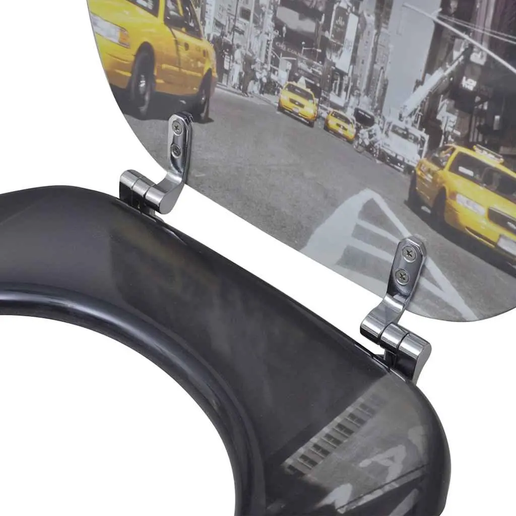 2 Pack Multicolour Toilet Seat with Adjustable Hinges