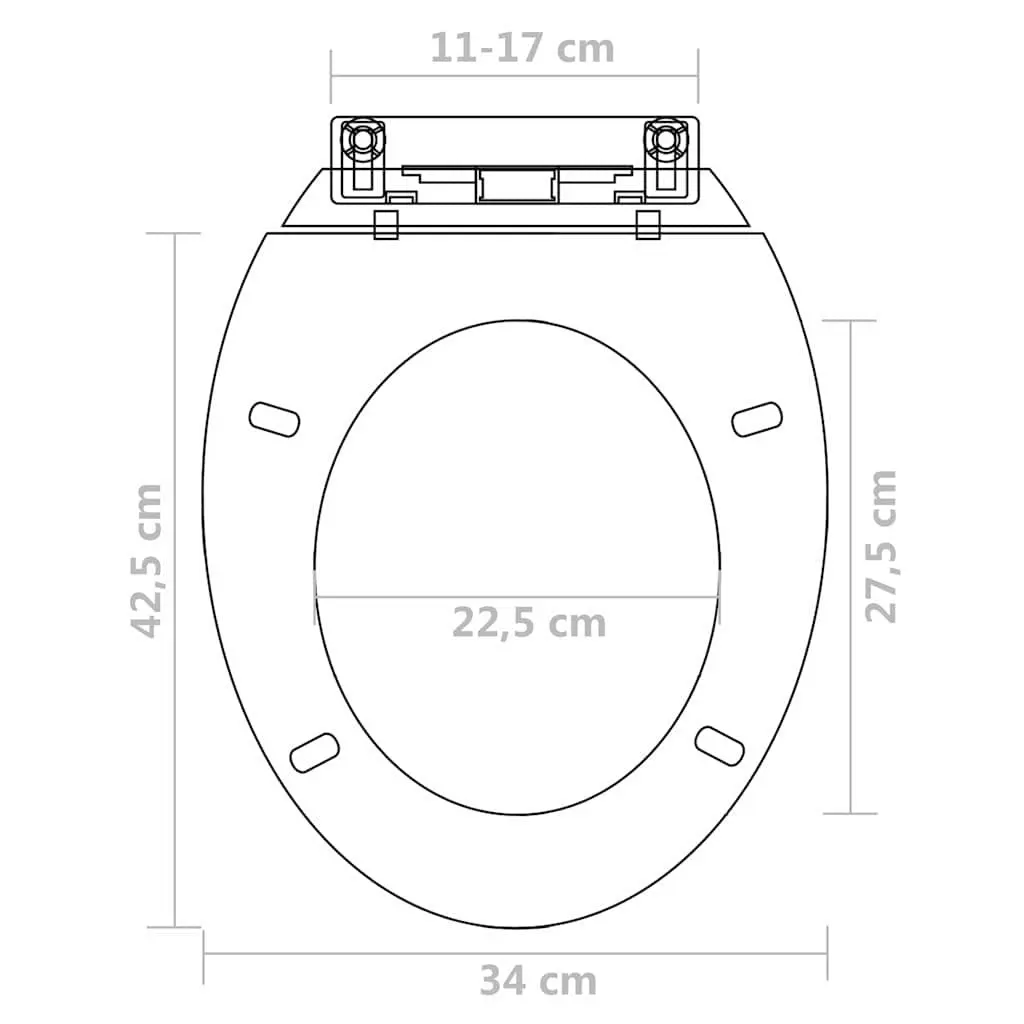 Toilet Seats with Soft Close Lids, 2 Pack