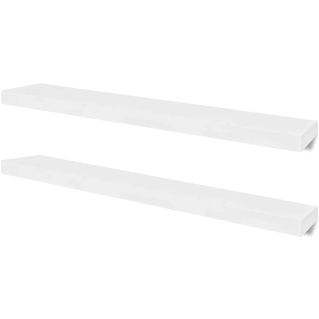 Wall Shelves Set for Home 100cm White Floating Display Storage