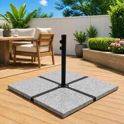 Specifications of 4pcs Grey Square Umbrella Weight Plates - 100kg