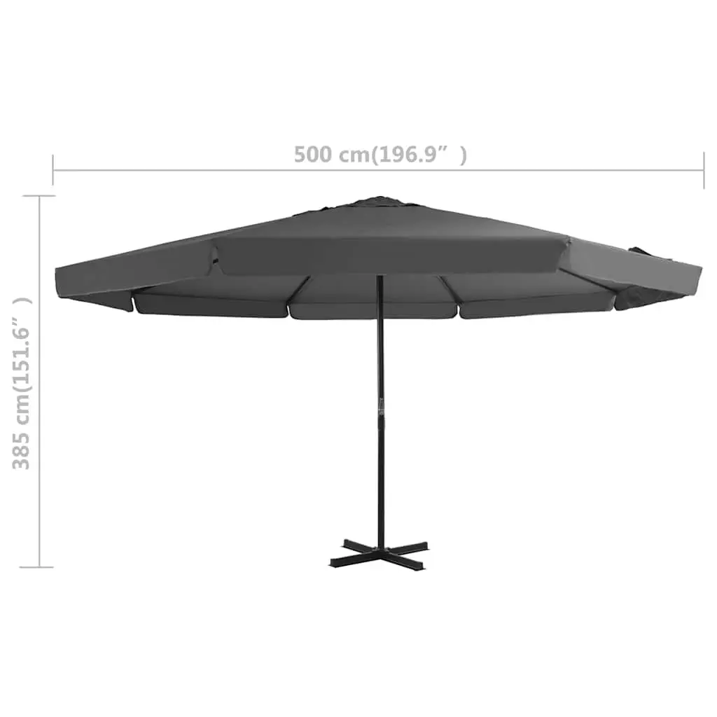 Garden Parasol with Portable Base