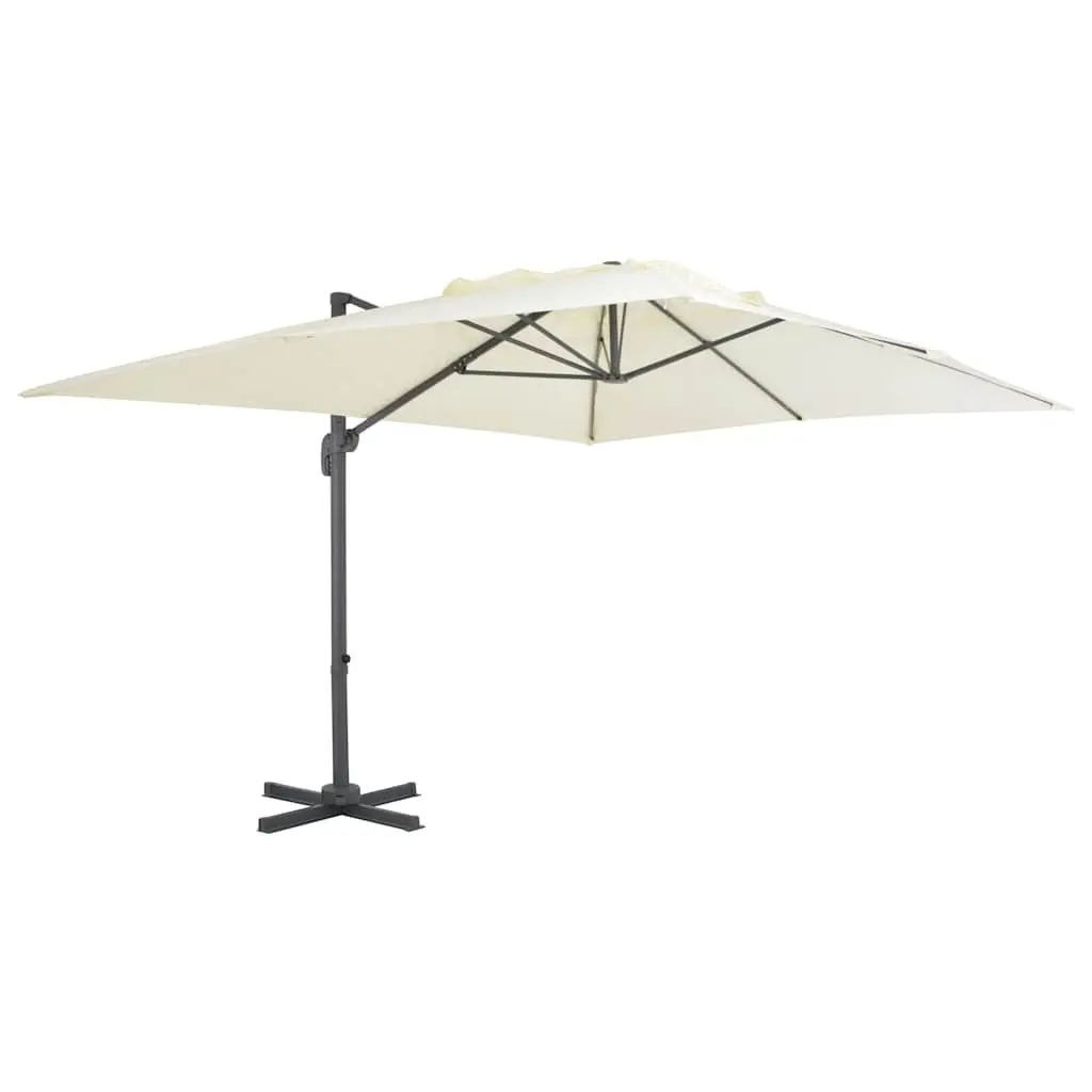 Garden Parasol Outdoor Sunshade UV-Resistant Tilt Rotate with Portable Sand Base