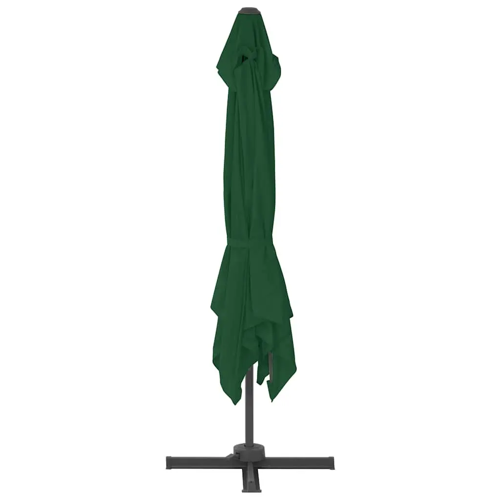 Garden Parasol Green UV-Resistant Outdoor Umbrella with Portable Base