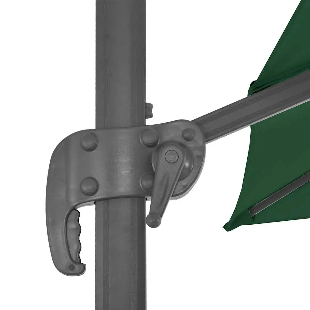 Garden Parasol Green UV-Resistant Outdoor Umbrella with Portable Base