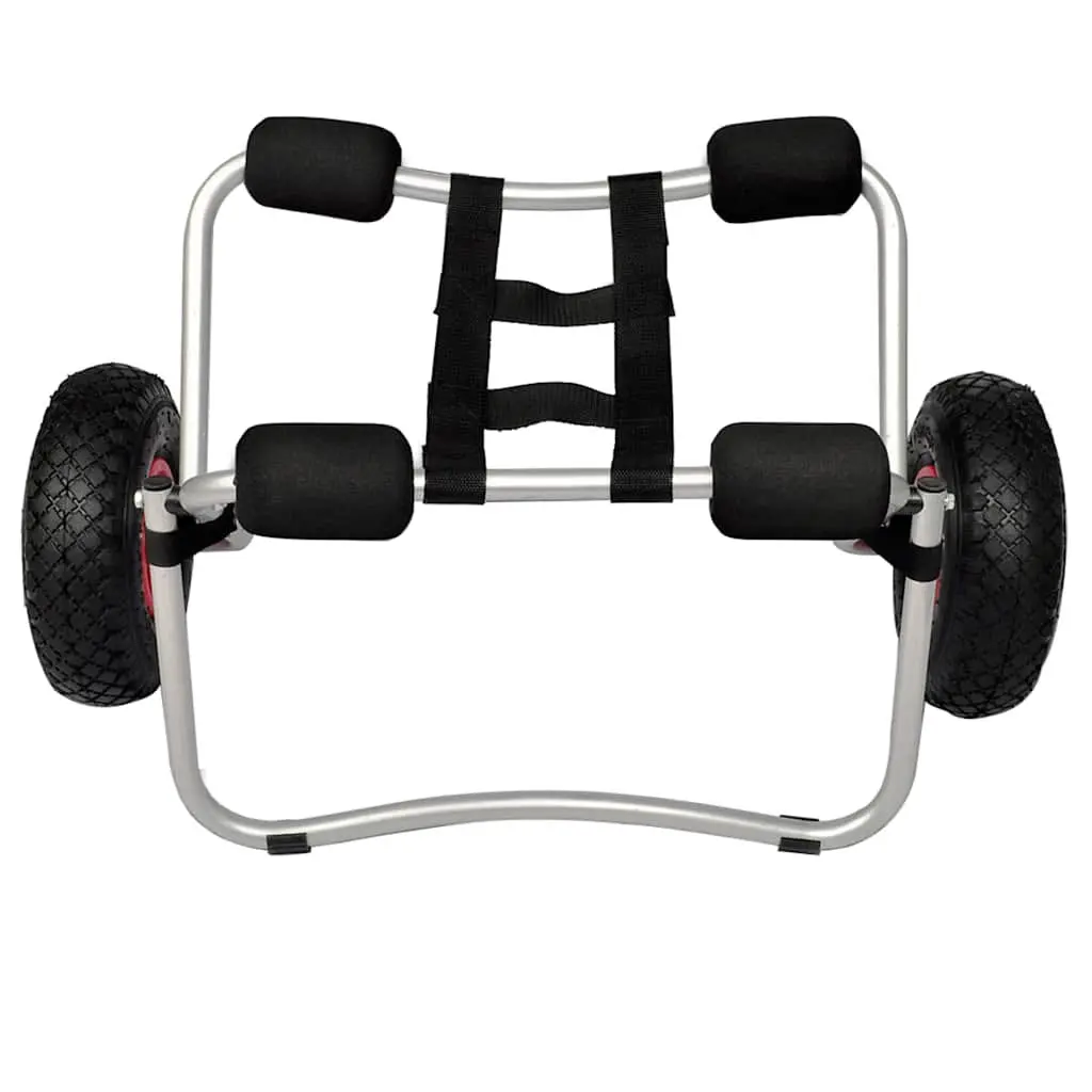 Kayak Trolley Cart for Transporting Kayaks and Canoes with Aluminum Frame and Inflatable Wheels