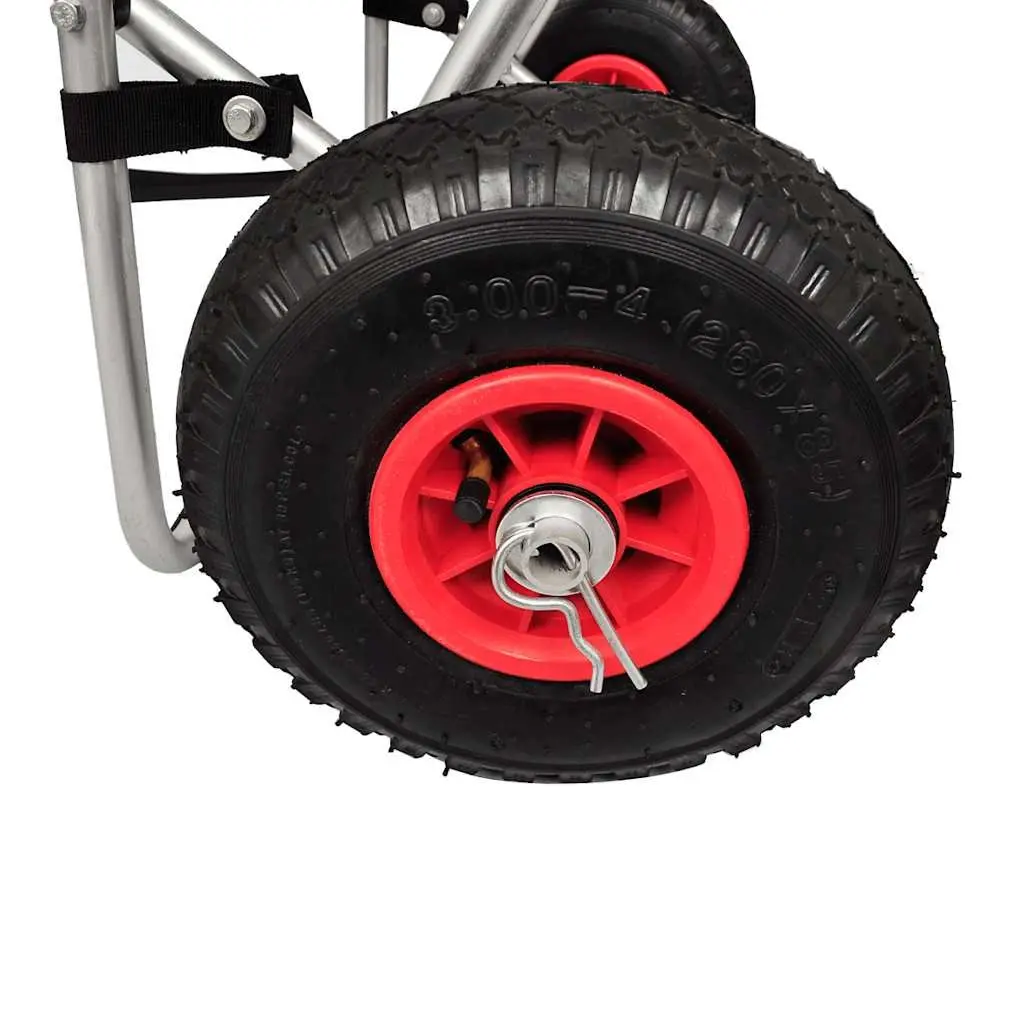 Kayak Trolley Cart for Transporting Kayaks and Canoes with Aluminum Frame and Inflatable Wheels