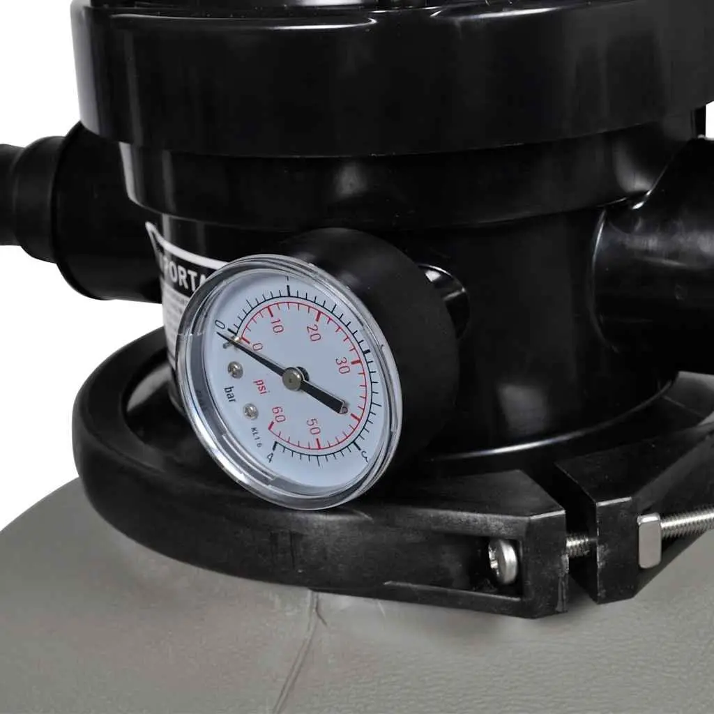 Sand Filter Pool Pump Above Ground Pool Cleaner 600W 17000 L/h Set of 2