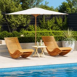 Dimensions and Features of Acacia Rocking Sun Loungers
