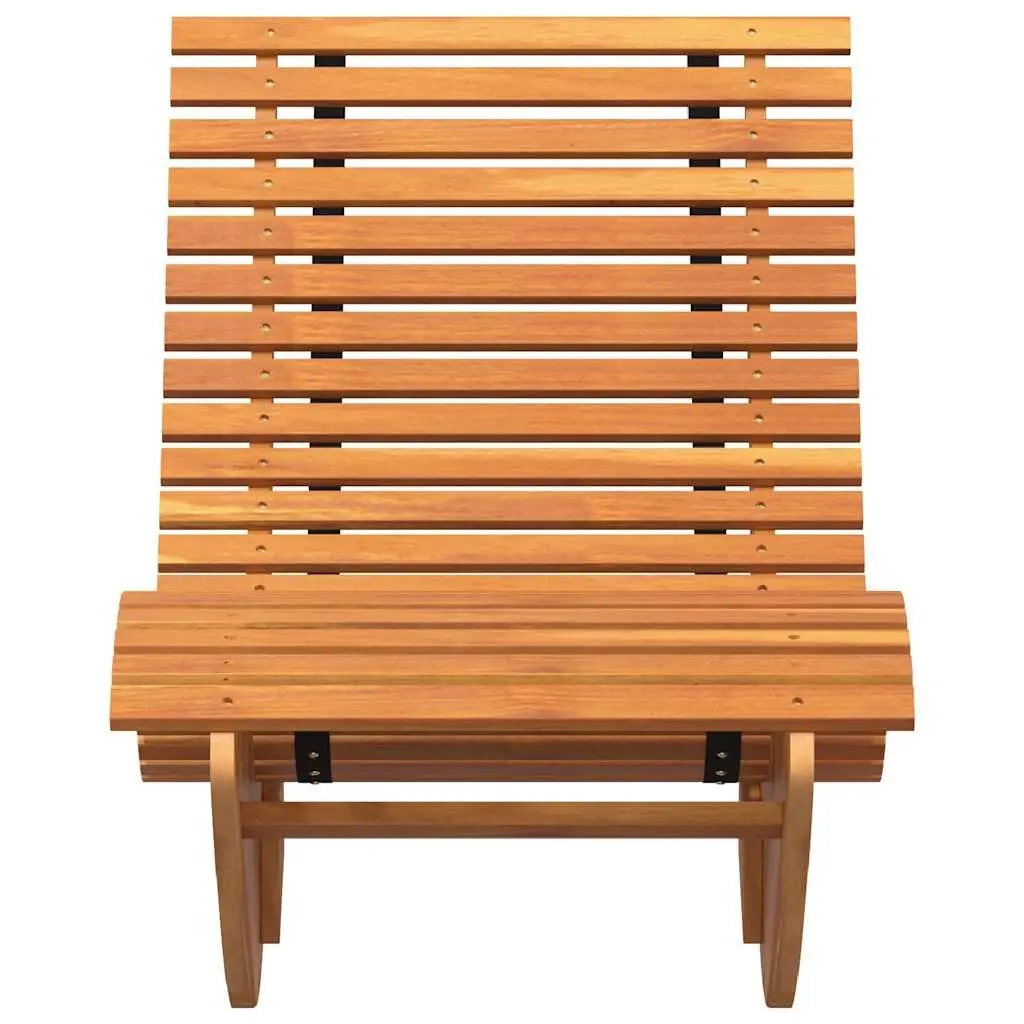 Rocking Sun Loungers Outdoor Seating 2 pcs Acacia Wood Brown
