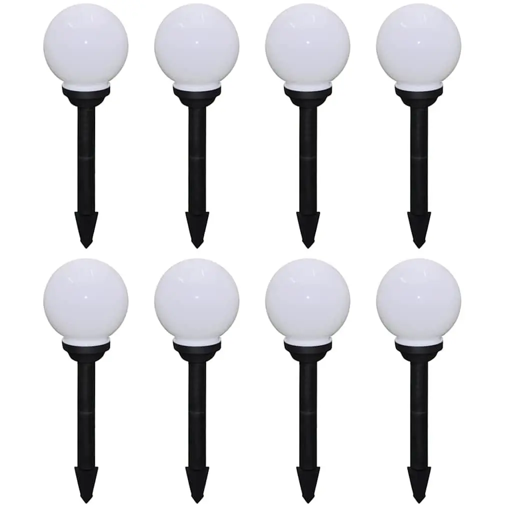 Outdoor Solar LED Lights for Garden Pathway 15cm 8 Piece Set