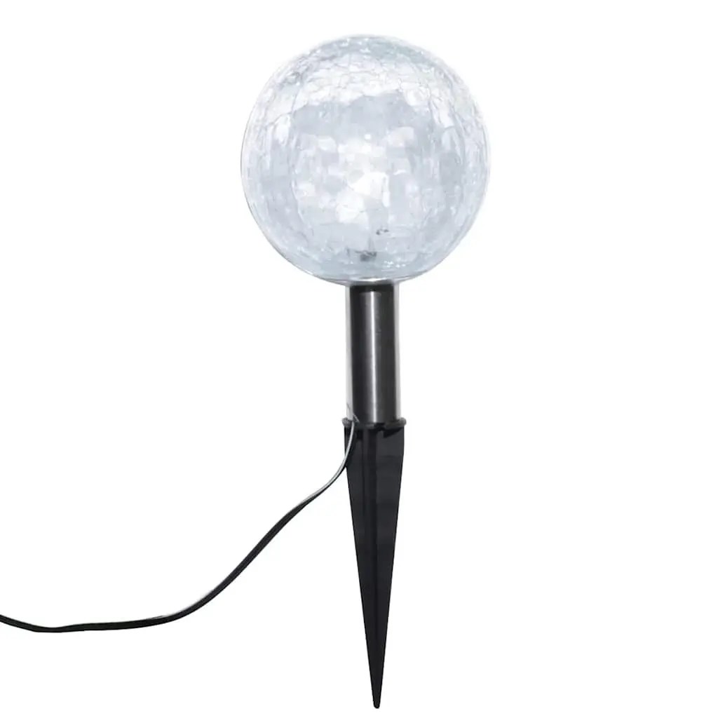 Solar Garden Lights 6 Pack LED Ball Outdoor Pathway Yard Patio Lighting Spike