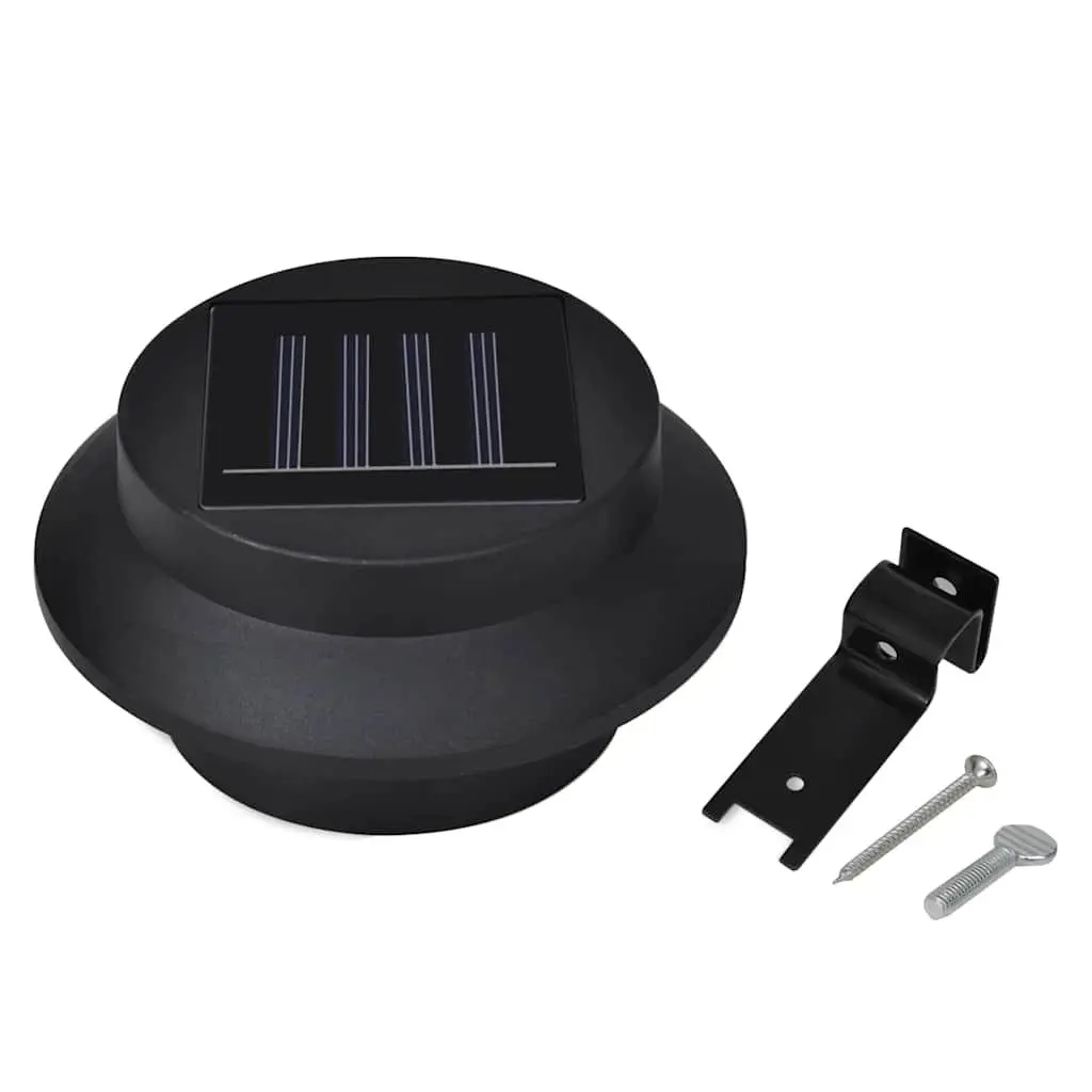 Outdoor Solar Fence Lamps for Garden Wall Lighting 12 Piece