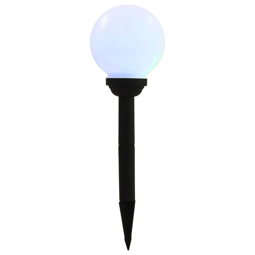 Outdoor Solar Lamps 8 Pcs LED Spherical 15cm RGB Color Changing Garden Lighting