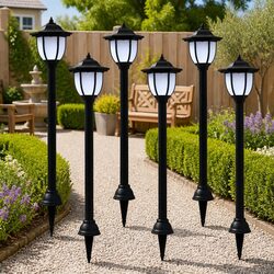 Solar LED Lamps 6 Pack for Outdoor Lighting Needs