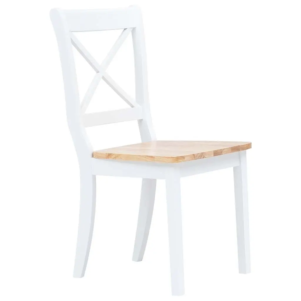 6 Ergonomic White Dining Chairs