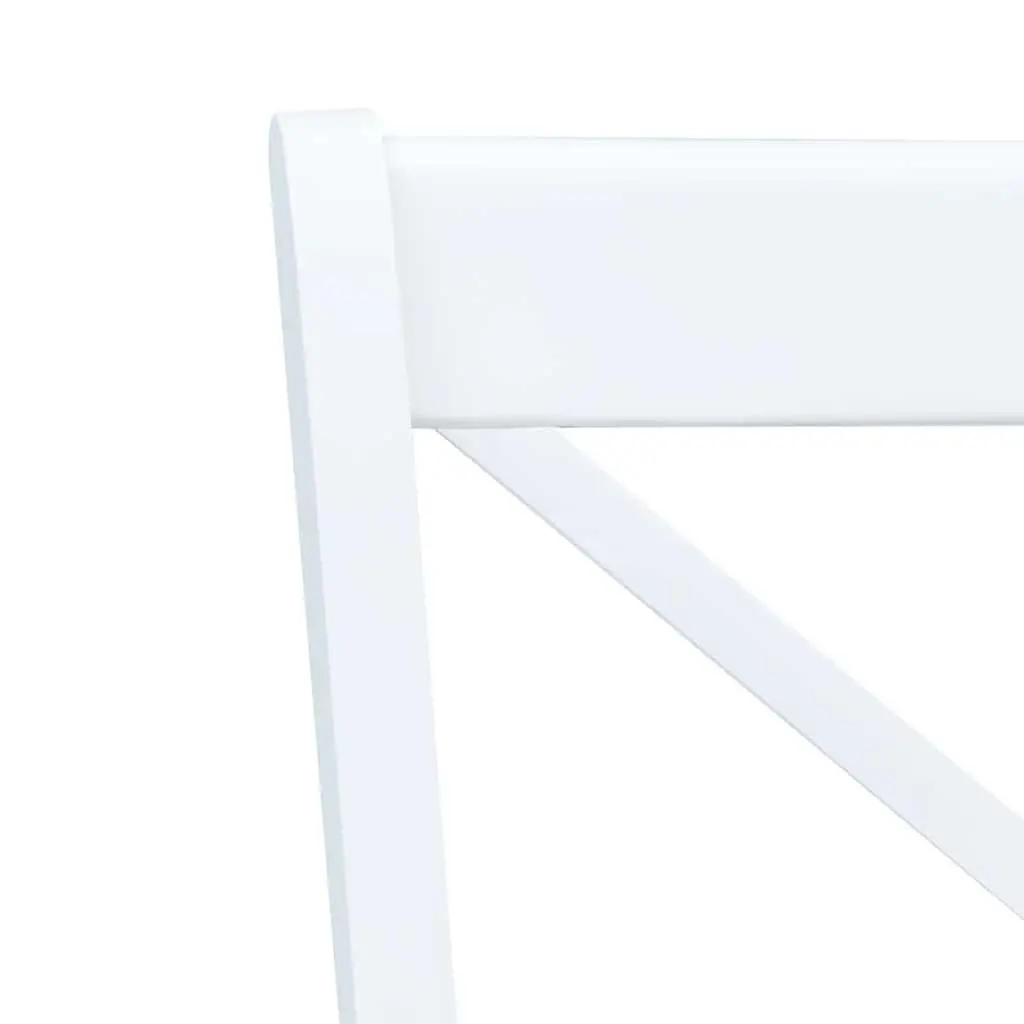 6 Ergonomic White Dining Chairs